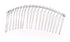 LOVEF 10 Pcs 20 Teeth Silver Fancy DIY Metal Wire Hair Comb Clips for Bridal, Crafts, 3in