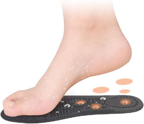mmfoot Magnetic Therapy Insoles Breathable Massage Insoles Reflexology Foot Pain Acupressure Improve Blood Circulation