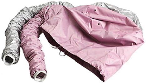Kingzhuo 2 Pcs Bonnet Hair Dryer, Portable Safe Soft Hat Hair Dryer for Women (Silver and Pink)