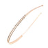 Ruihfas Rose Gold Tone Double Rows Crystal Rhinestones Headbands for Women, Wedding Party Hair Hoop