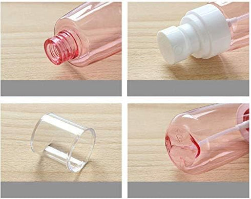 2 Pcs 30ml/1oz Mini Fine Mist Spray Bottles, Empty Clear Travel Containers for Cosmetic Skincare