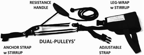 Pro-Dual Knee Exerciser: Ideal for Post Knee Surgery Therapy, Extension & Flexion Exercises, TKA, ACL, Rehab