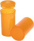 Transparent Airtight 19 Dram Pop Top Plastic Pill Bottles for Supplements, Vitamins, Herbs, Pack of 12