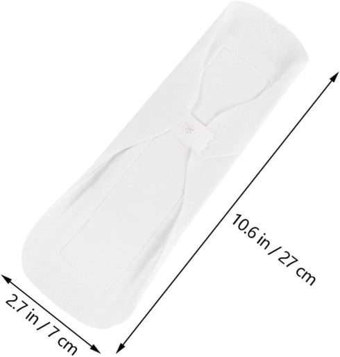 TOPPERFUN 3pcs Reusable Washable Cotton Sanitary Pads for Women Leak Resistant Menstrual Napkins Soft Absorbent Panty