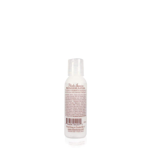 Island Soap and Candle Works Jasmine Scented Body Lotion, 2 Fl Oz, Travel Size, Paraben Free