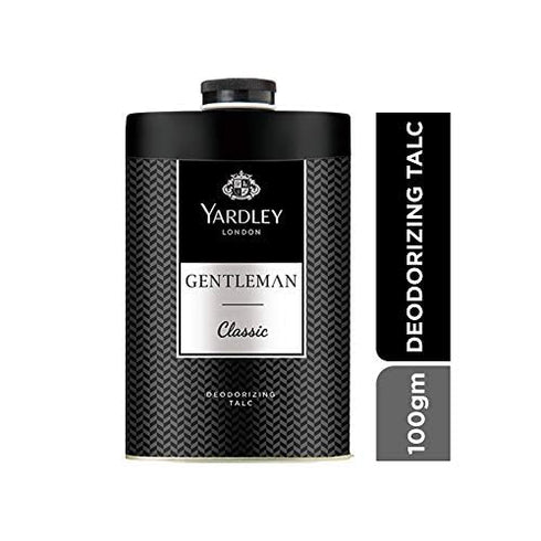 Yardley London Gentleman Deodorising Talc Powder for Men, 100Gm