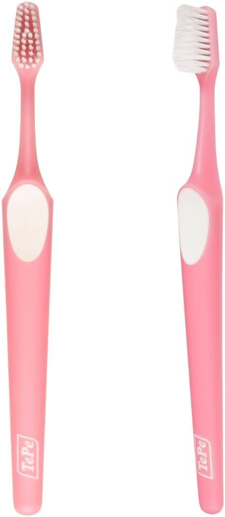 TEPE Supreme Toothbrush, Soft Bristle Toothbrush, Tapered Brush Head for Sensitive Teeth and Gum Care, Adult, 1 Pack