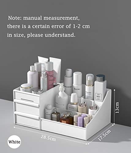 Large Makeup Capacity Cosmetic Storage Box, Skin Care Organizer for Jewelry, Makeup, Brushes, Lipsticks, Nail Polish,