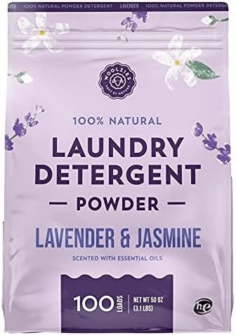 Woolzies 100% Natural Laundry Powder Detergent, Extra Strength Biodegradable Formula, 100 Loads