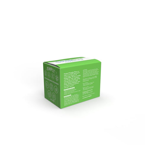 Pack (30 4 Pack 120 Counts Simpleaf Flushable Aloe Vera Single Wet Wipes |Paraben & Alcohol Free | Hypoallergenic