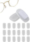 Sports Vision World Premium Optische Silikon Nasenpads - Rechteck 11 mm (Rechteck Weiss 10.4 mm x 6 mm)