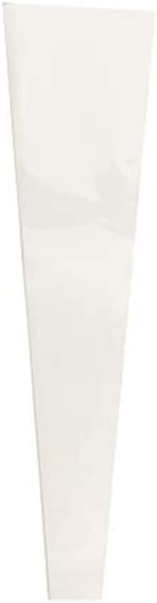 BBJ WRAPS Single Rose Packaging Bags Flower Bouquet Bag, 100 Counts (White)