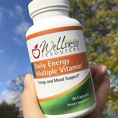 Wellness Resources Daily Energy Multiple Vitamin, 100% Coenzyme B Vitamins, 90 Capsules