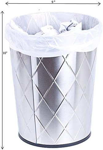Muscle Bag 4 Gallon Durable Waste Bin Trash Bags, 500 Count, 50 Bags Per Roll, Leak Proof Plastic