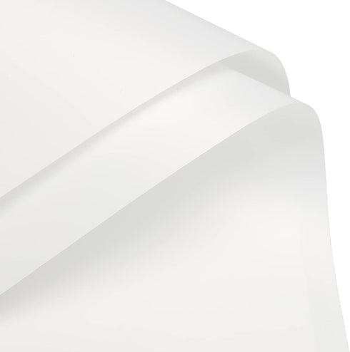 MECCANIXITY 10 Pcs Pure White Flower Wrapping Paper, 22.8"x22.8" Waterproof for DIY Crafts and Gift Packaging