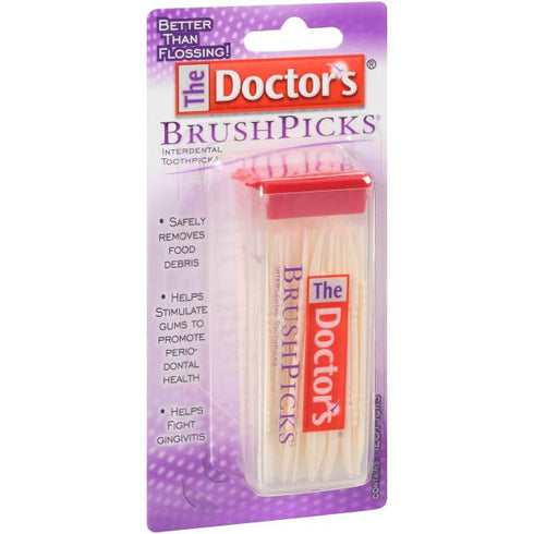 The Doctor's BrushPicks Interdental Toothpicks, 120 Count (Pack of 12)