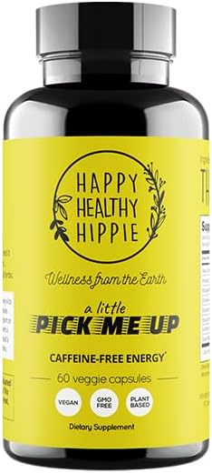 Happy Healthy Hippie Natural Energy Pills, Caffeine Free, 60 Pills for Energy and Metabolism