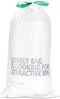 Brabantia PerfectFit Trash Bags, Size G / 6-8 Gallon, Thick Plastic Liners with Tie Tape Drawstring Handles (20 Bags)