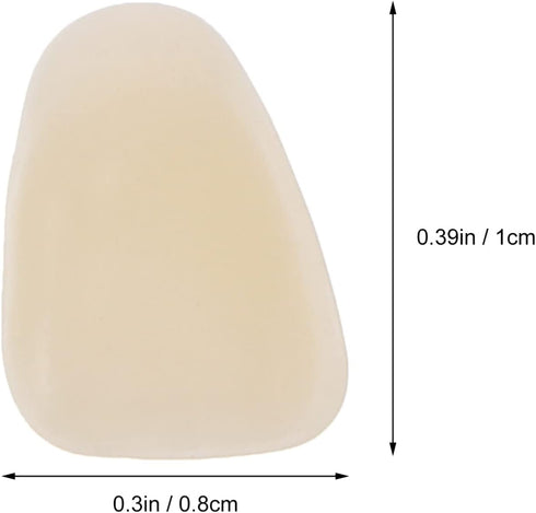 EXCEART Teeth Veneer 100 Pieces Artificial Resin Tooth Fillings, Temporary Tooth Replacements