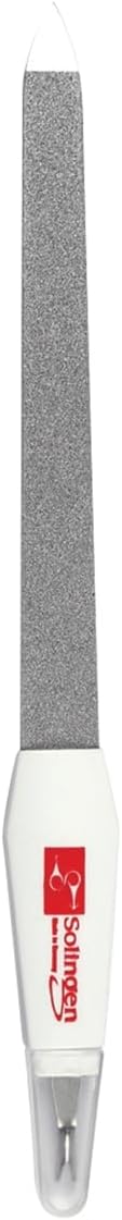 Professional Nail File - Stainless Steel Cuticle Trimmer, 2 in 1 Tool for Hand & Foot Care, Sapphire Files & Cutter