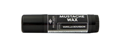 MNSC Vanilla Bourbon Mustache Wax - Medium Hold Balm, All-Natural Beeswax, Handmade in USA