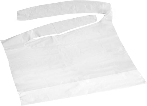 NOBLES HEALTH CARE PRODUCT SOLUTIONS 500) Disposable Plastic Bibs with Crumb Catcher - Light Weight (Case