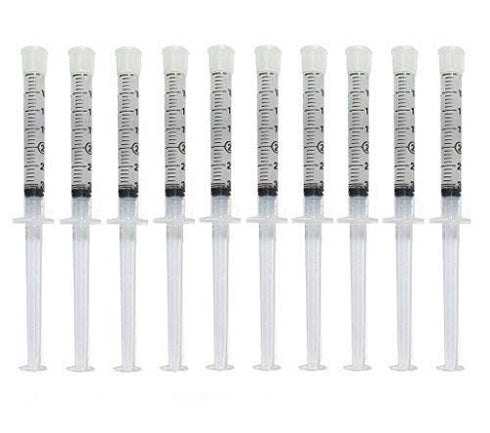 Teeth Whitening Gel Syringe Dispensers, 44% Carbamide Peroxide, 10 pcs