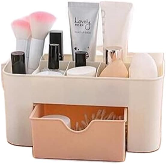 Large Capacity Makeup Organizer for Bathroom Bedroom, Cosmetic Storage Box with Drawers, Desktop Makeup Container for