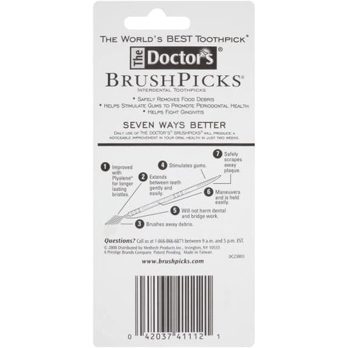 The Doctor's BrushPicks Interdental Toothpicks, 120 Count (Pack of 12)