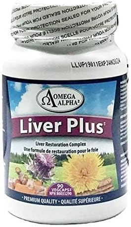 Omega Alpha Liver Plus Liver Healthy Support Formula, 90 Veg Capsules