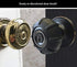 Enjoy Cover - Silicone Door Knob Grips Nonslip Maximum Grip for Arthritis & Senior Living Aids, 4 Pack (Black)