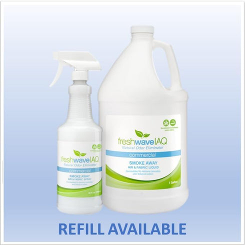 Fresh Wave IAQ Commercial Smoke Away Air & Fabric Spray, 32 Fl. Oz., Safer Natural Ingredients for Odor Eliminator