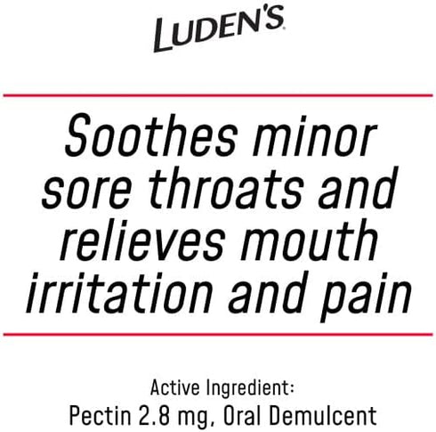 Luden's Sugar Free Wild Cherry Throat Drops, 25 Count (3 Pack) for Sore Throat Relief
