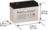 SigmasTek 12v 12Ah F2 (1 Pack) Terminal Sealed Lead Acid Battery