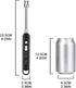 SUPRUS Electric Rechargeable Arc Lighter - Long Flexible Neck USB Lighter for Candle Cooking, Black