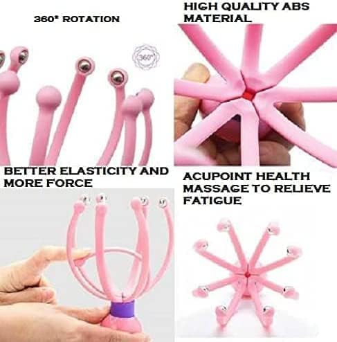 KJH Head Scalp Massager for Headache Relief, Scalp Stress Relax, Hair Stimulation Head Massager, Massager Pain Relief