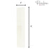 Parcelona French Grooming Combo, 6" White Celluloid Baby Brush and Comb for Girls and Toddlers Hair Styling
