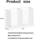 4PCS medium Wall Mount Storage Box, 4 Compartment Transparent Plastic Makeup Brush Lipstick Holder Self-Adhesive Pen Holder Makeup by bcnyihe