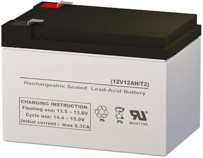 SigmasTek FP12120 12 Volt 12 AmpH SLA Replacement Battery with F2 Terminal