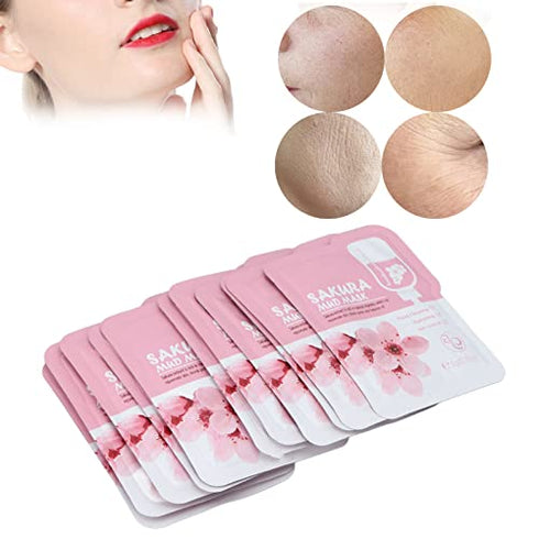 Mud Oil Control Face Pore Cleansing Nourishing Clay - 12pcs 0.2oz Gentle Exfoliating Clay Face Masks for Skin Care