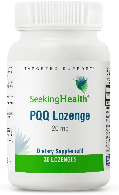Seeking Health PQQ Lozenge - 20 mg Antioxidant Supplement for Energy & Healthy Aging, 30 Lozenges