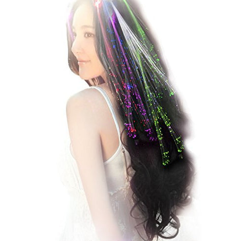 LED Light Up Hair Clips - 30 Pack Glow in the Dark Party Supplies for Women & Girls