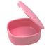 Retainer Case with Mirror and Ventilation Holes for Night Guards, Aligner Trays, Mouth Guard, Denture Case (Pink)