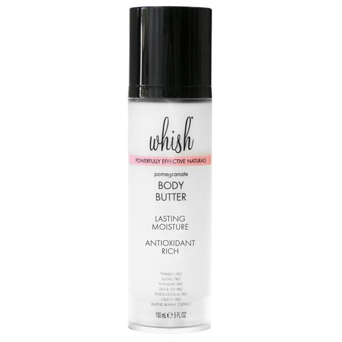 Whish Beauty Body Butter for Women - Pomegranate, 5 fl oz - Antioxidant-Rich Moisturizing Lotion