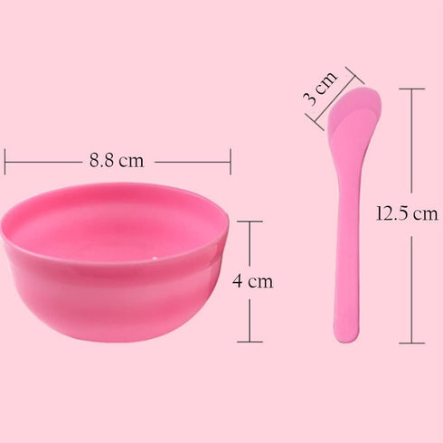 AKOAK Facial Mask Mixing Bowl + Spoon, Reusable Color Mixing Bowl for Facial Masks, 10 Pieces