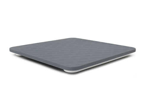 Greater Goods Digital Bathroom Scale with Textured Silicone Cover, Designed in St. Louis, Gray