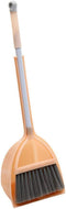 Mini Broom with Dustpan for Kids - Little Housekeeping Helper Set (Light Orange)