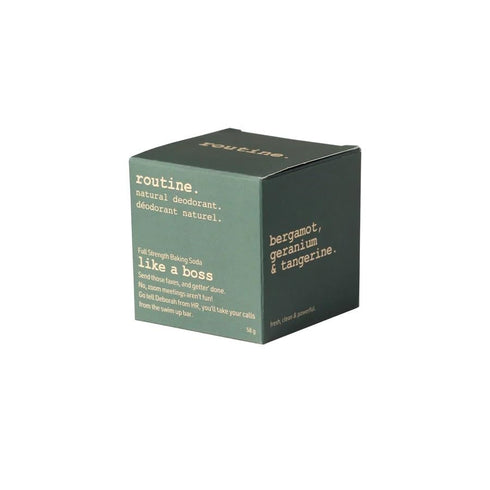 Routine. Natural Aluminum Free Deodorant (2 Fluid Oz.) for Women and Men - Like a Boss, Rose Geranium