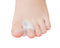 Pack of 12 Gel Toe Separator, 1/4" Thick Big Toe Spacers, Single Loop Corrector and Spacer for Bunions (Clear)