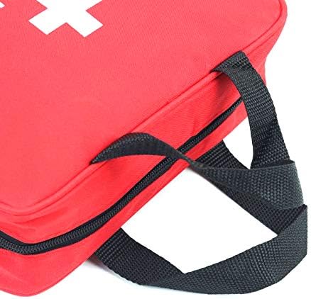 First Aid Bag, Empty Medical Storage Kit for Emergency First Aid (Red, 2PCS)